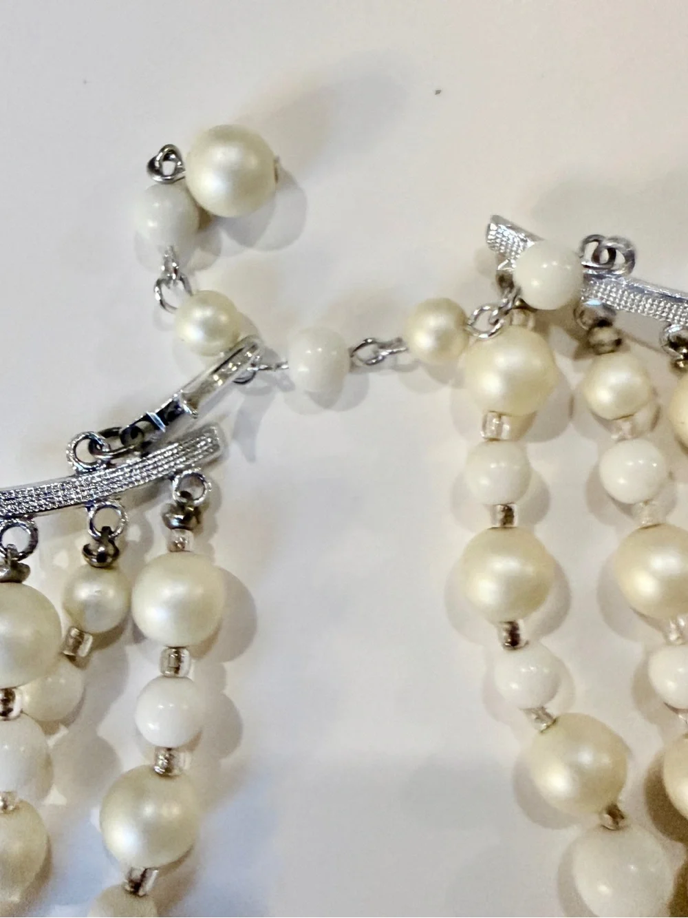 Costume Multi-Strand Pearl style Necklaces (2)